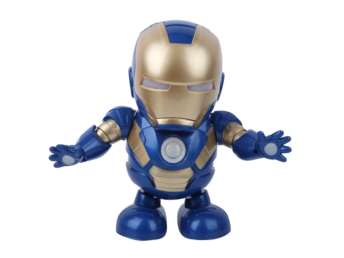 Mali brinquedo Robô Dançante Elétrico com Luz e Som para Crianças Action Figure 19cm
