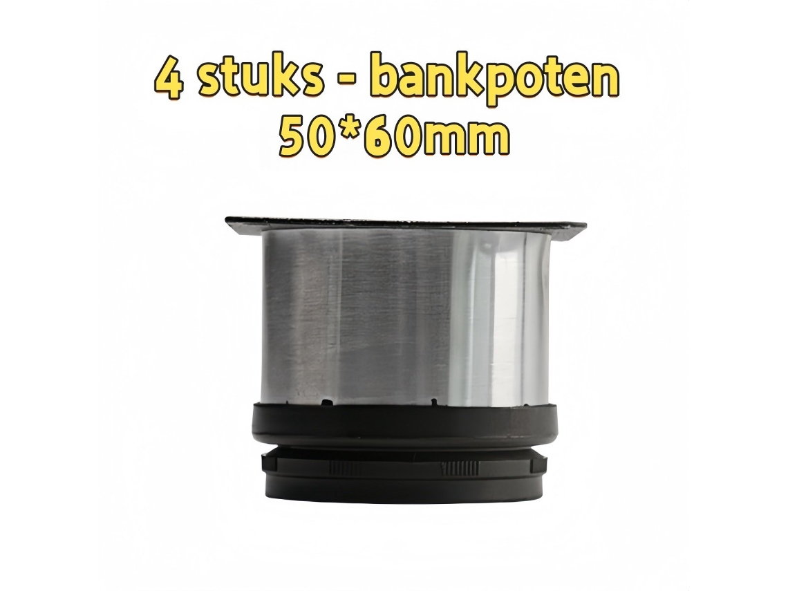 4 - Pés Para Sofá - Ajustáveis - Adequados Para Sofás E Pés De Armários - 50*60mm - Cor Da Imagem