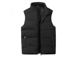 2026 chaleco Plumón Ligero Hombre Empaquetable Sin Mangas Chaqueta Acolchada Wez Xs Negro