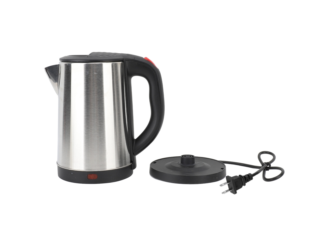 Chaleira elétrica de 2,5L em aço inox com auto desligar e proteção contra secar, tomada US 110V