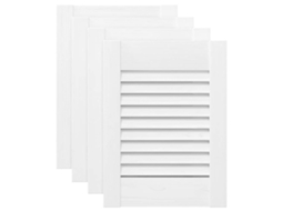 Maison Exclusive - Portas De Armário 4 Pcs Design De Persiana 39,5x29,5 Cm Branco