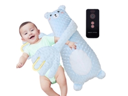 Boneca Calmante Para Bebês Tapinhas Automáticos Para Evitar Sustos Brinquedos Calmantes Para Dormir 3 Modos Ajustáveis ​​(Urso) GERTIZ