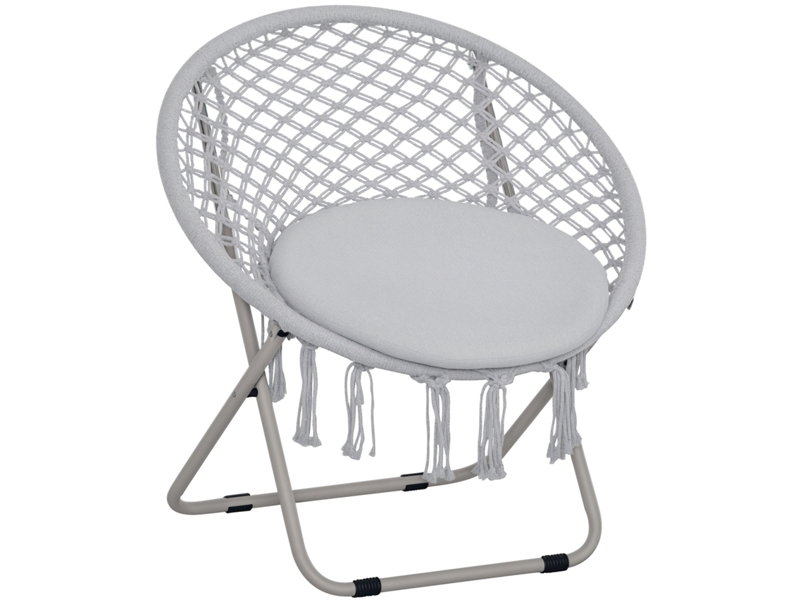 Banco de jardim para exterior com assento para 2 pessoas e encosto ripado em alumínio dimensões 123x67x79cm cinza CHEZMOI