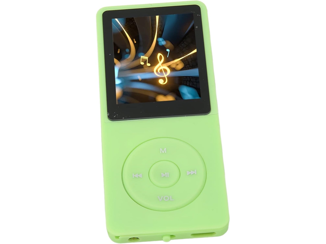 Reprodutor de MP3/MP4 de 64 GB, tela de 8 GB, bateria com duração de 30 horas, reprodutor esportivo portátil. Com 1,8 GB de memória (verde).