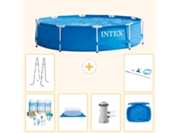 Intex Piscina Com Estrutura Redonda - 366x76 Cm - 7-peças S21011