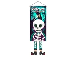 Decorações de Porta Halloween Sinalização de Tecido Grande para Porta Da Frente NEVEANCE