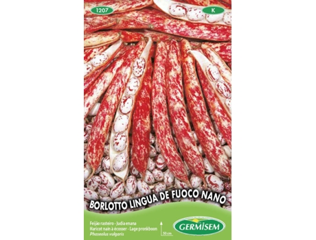 Sementes  Feijão Anão Borlotto Lingua De Fogo