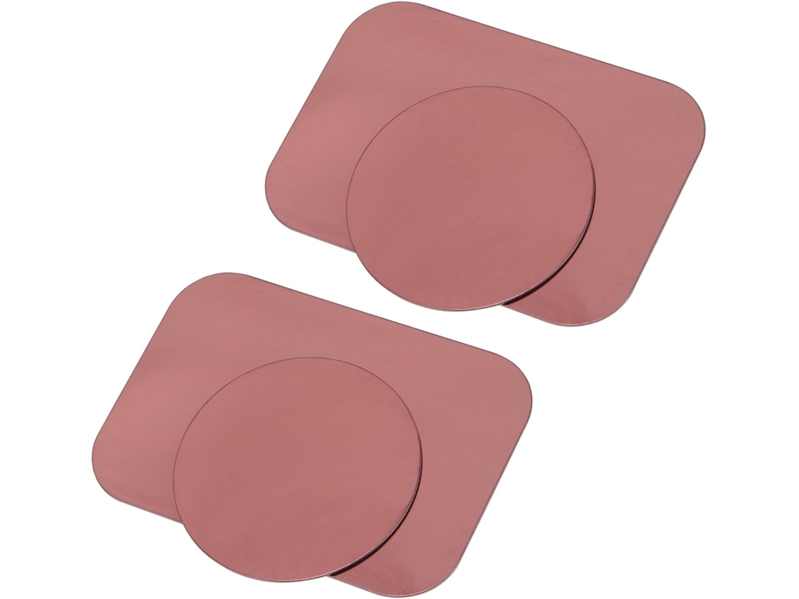 Placas Metálicas Autoadesivas, Rosa Fúcsia