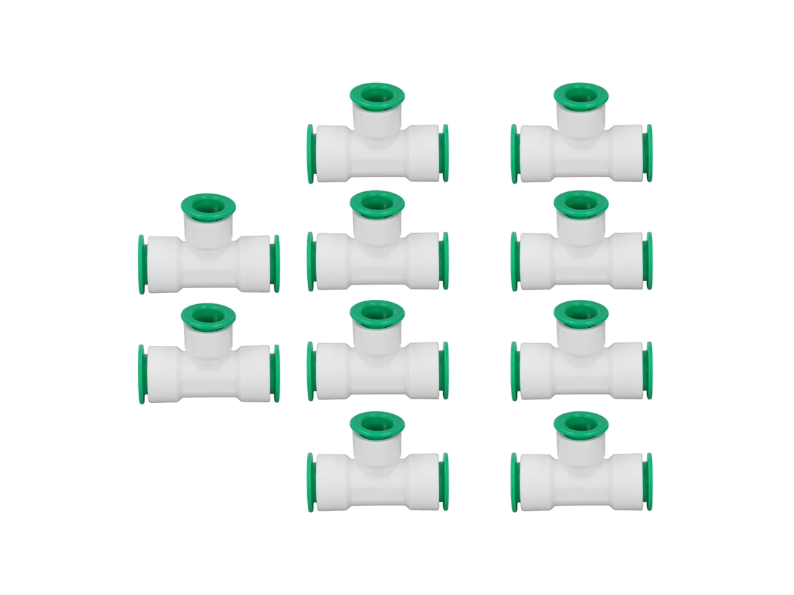 10pcs Conexão Rápida T Redutor Ppr 32x20mm