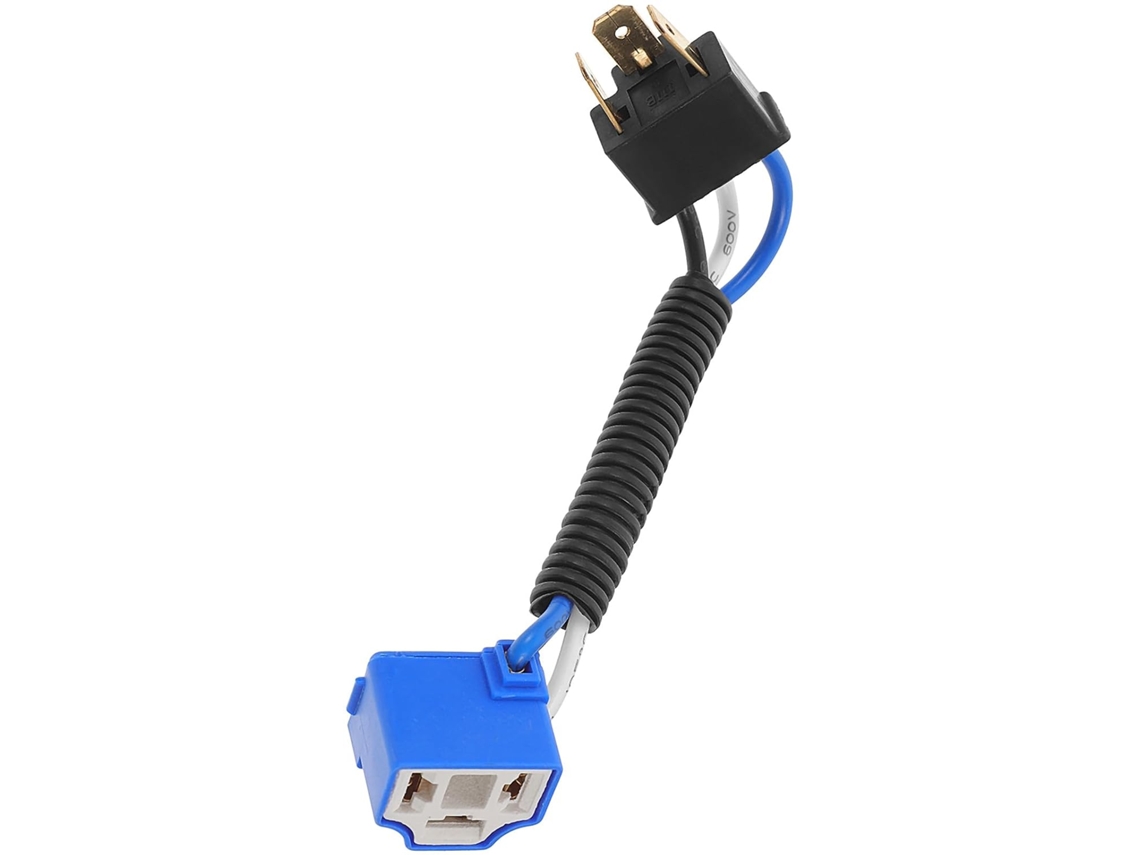 Cabo Conversor Com Conector Fêmea De Plástico Preto Para Lâmpadas H4
