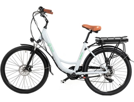 Bicicleta Elétrica You-Ride Los Angeles, Roda 26”, Autonomia 40 km, Branco