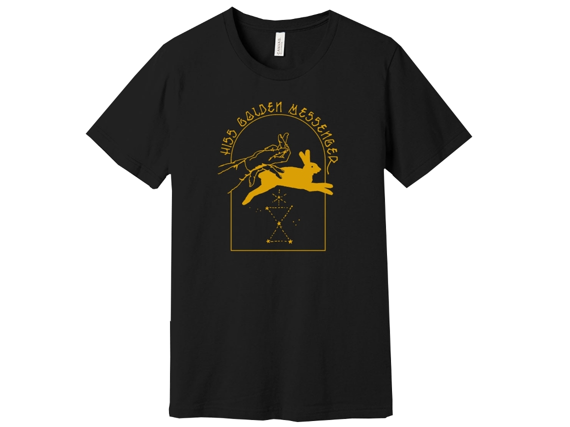 Camiseta Hiss Golden Messenger Shadow Puppet ROCKINSTONE Unissex Adulto Mais Vendidas Tamanho: P