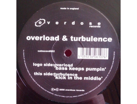 Vinil Bass Keeps Pumpin / Kick In The Middle Overdose Records