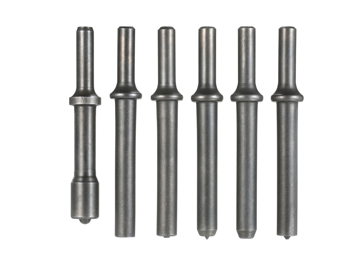 Conjunto De 8 Brocas Pneumáticas Laxiscreed Para Martelo De Rebitagem Em Aço 40cr Com Molas