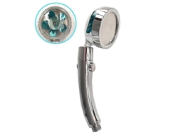 Shower Head Com Propelente Giratório 360°, Spray Turbo E Parada De Água