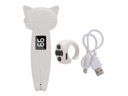 Controle Remoto Anel Bluetooth Paginador Inteligente com Carregamento Rápido Type C Branco para Celular e Tablet