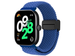 Bracelete para Redmi Watch 6 / 5 / 4 XIAOMOYU em Nylon Trançado com Fecho Magnético Azul Marinho