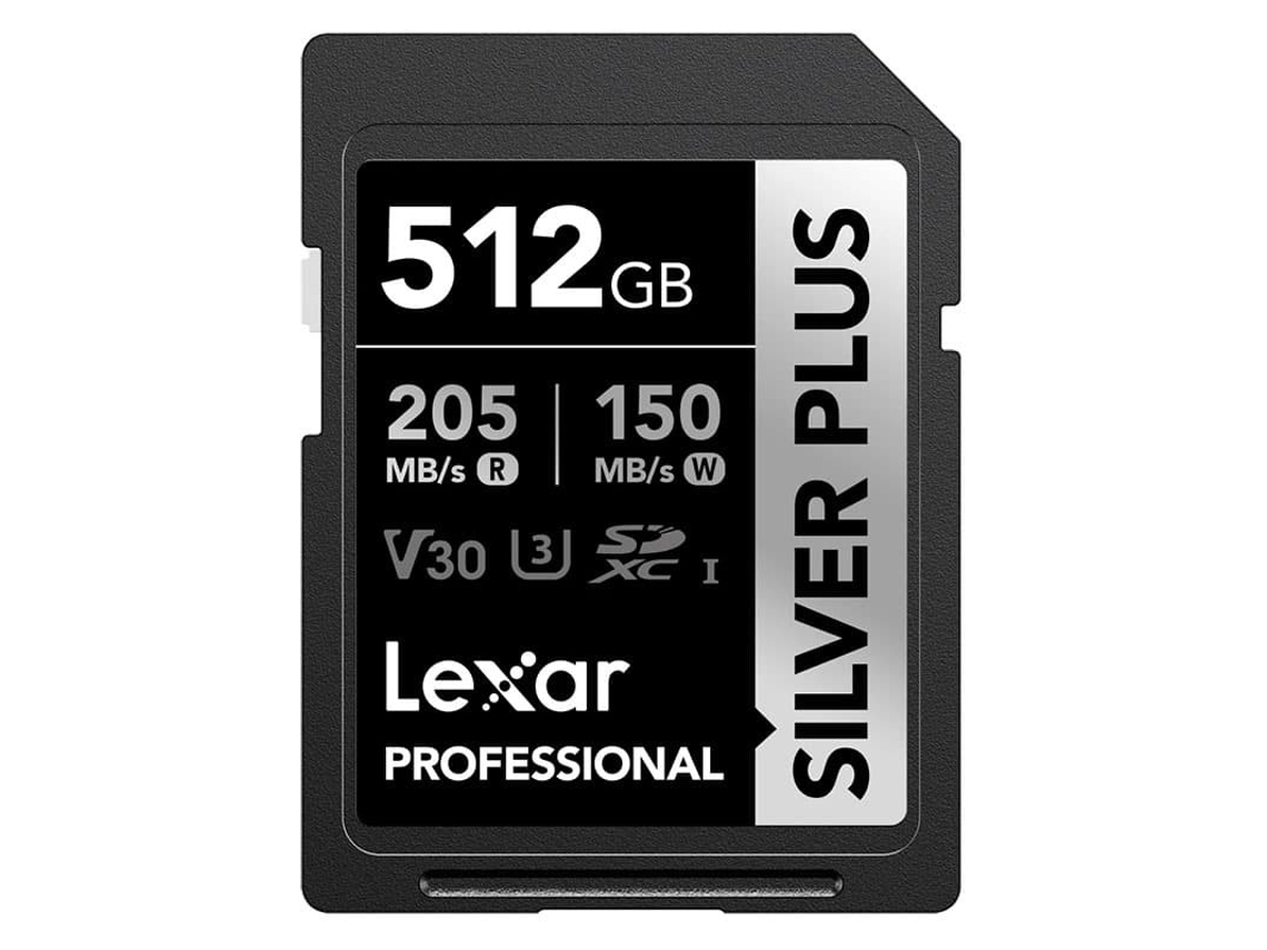 Cartão SD LEXAR Silver Plus UHS 1 512GB V30 R205/W150