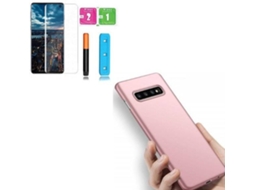 Kit Película de Vidro Nano Curved UV e Capa SlimShield para Samsung Galaxy S10 PHONECARE Rosa