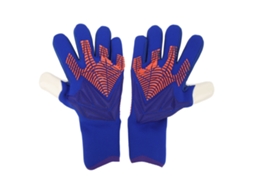 Luvas De Goleiro De Futebol Com Grip Forte, Respiráveis E Confortáveis Para Treino Azul Tamanho 7