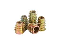 8 Porcas De Inserção Madeira Com Flange, Cabeça Sextavada, Para