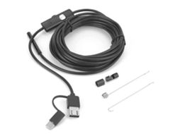 Endoscópio Usb 3 Em 1 Lente 5,5mm 6led Cabeamento 5m Impermeável Ip67