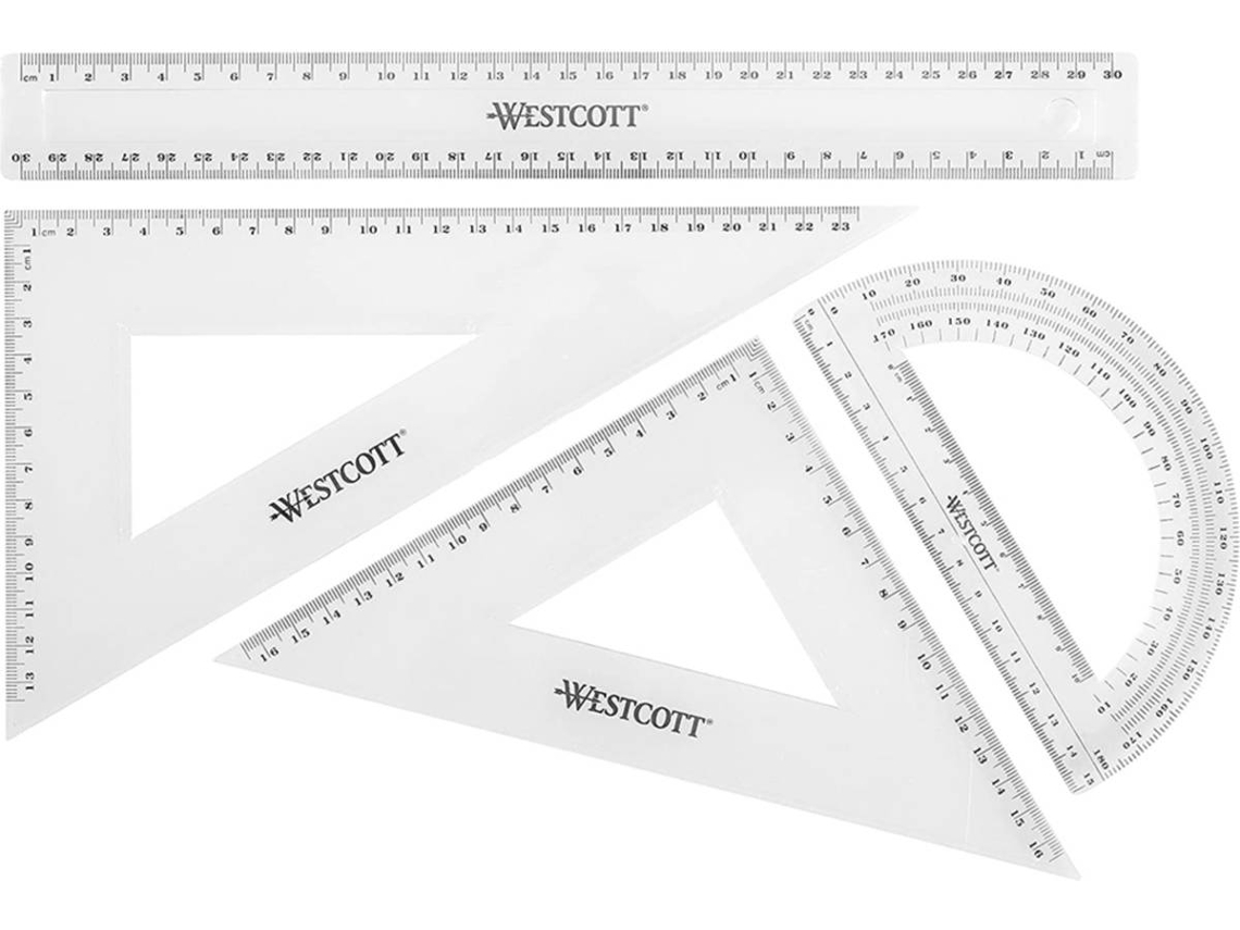 Conjunto WESTCOTT de Matemática (4 Peças)