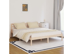 Estrutura De Cama 160x200 Cm Pinho Maciço