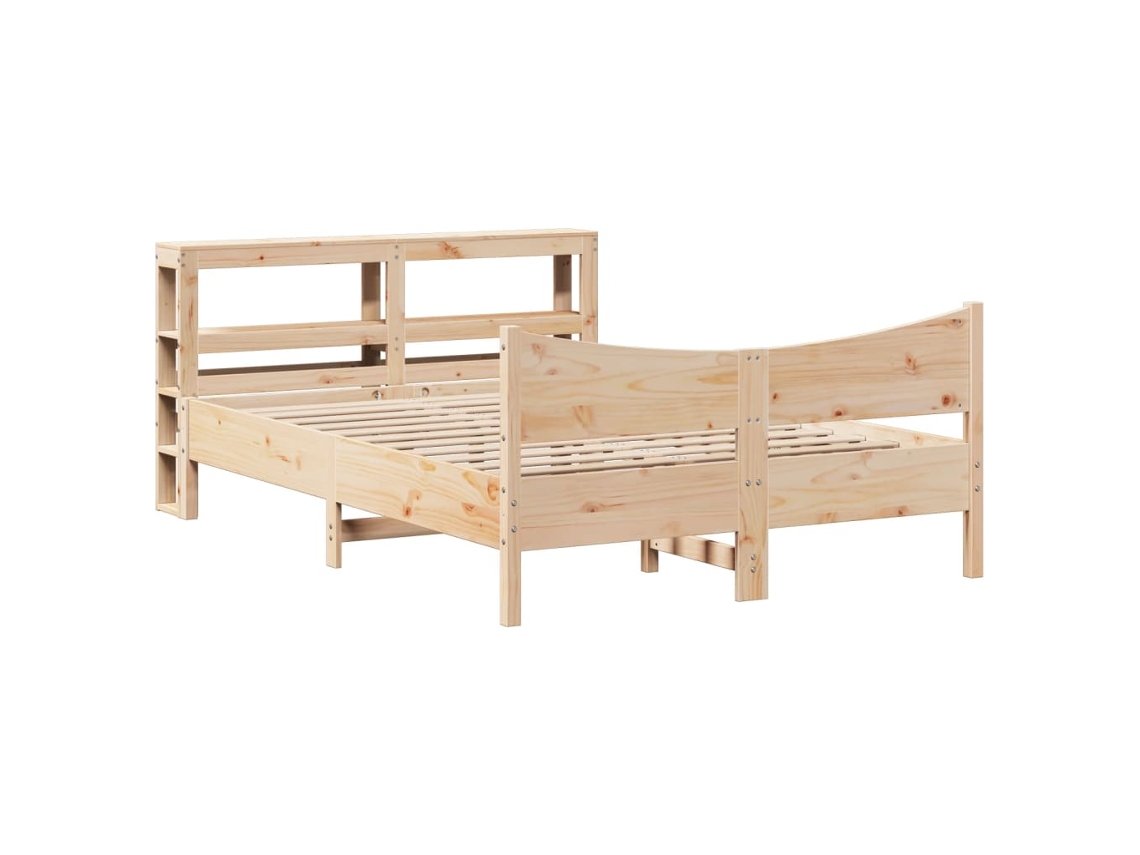 Bed Frame, Bed Frames Vidaxl Marrom Madeira De Pinho (160 X 200 Cm)