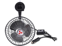 Ventilador De Resfriamento Valiclud 15cm Com Ventosa Para Carro, Leve E Silencioso, Ideal Para Viagens De Carro