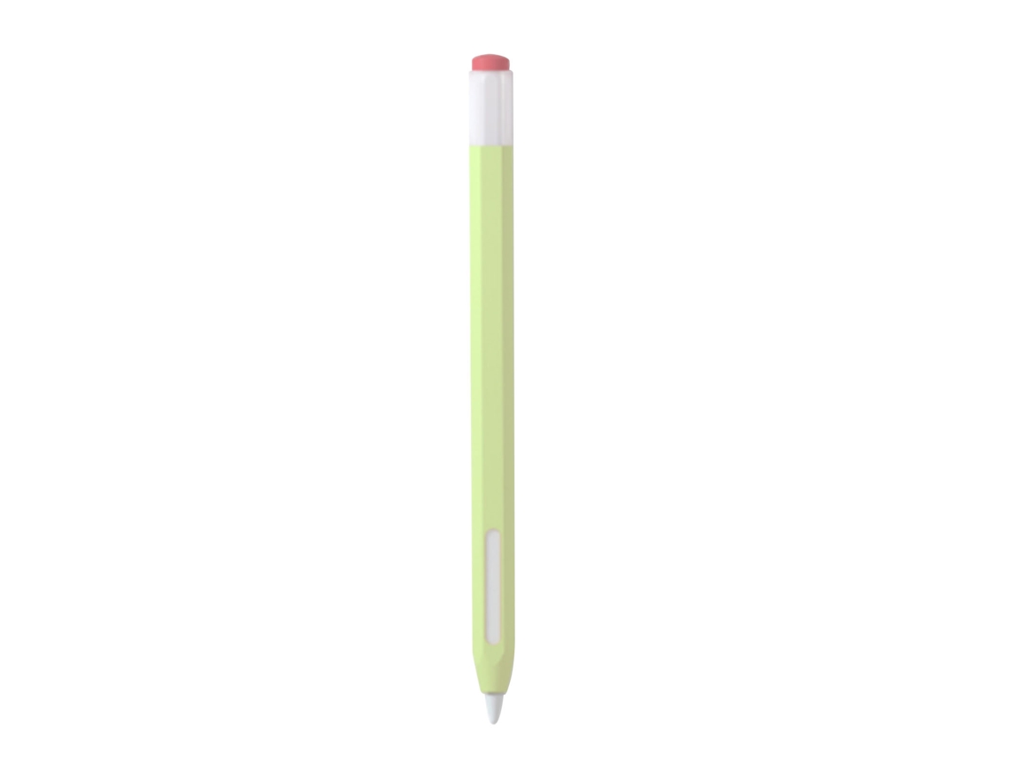 Capa De Silicone Para Apple Pencil, Antiderrapante, Design De Lápis Retrô