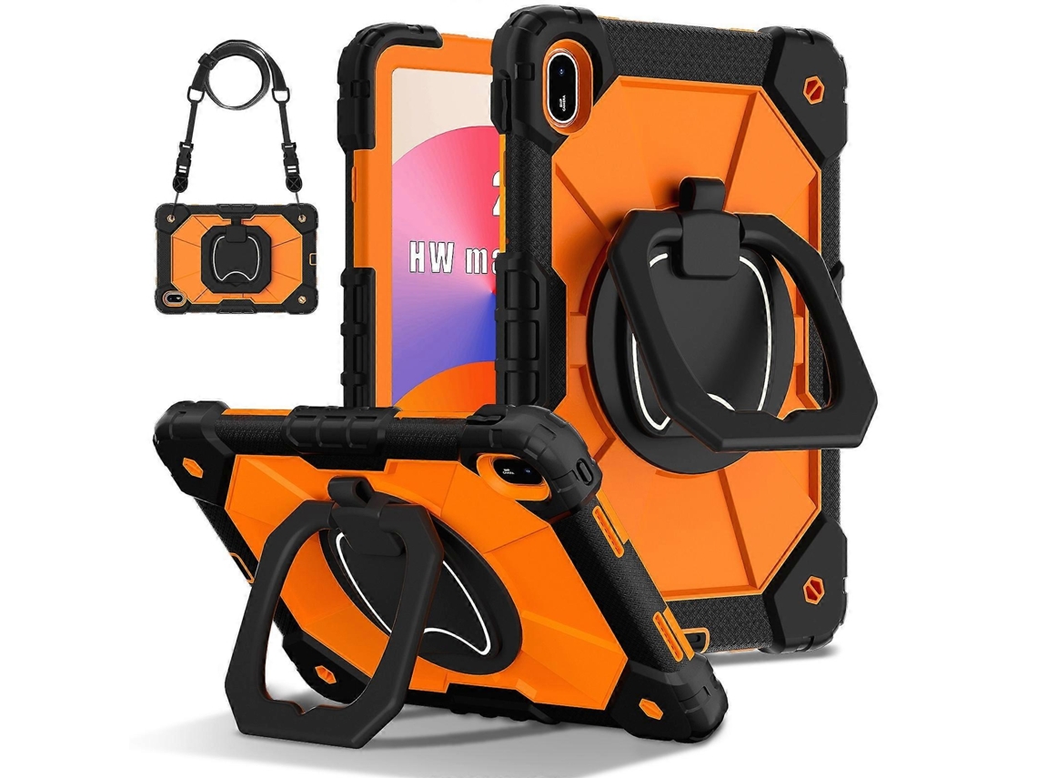 Capa Híbrida De Silicone E Pc Com Robô Em Cores Contrastantes Para Tablet Huawei Matepad Se 11 2024