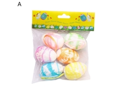 6pcs/set Decorativos Ovos De Páscoa De Poliestireno Suspensos Efeito Visual Bonito Para Decoração A