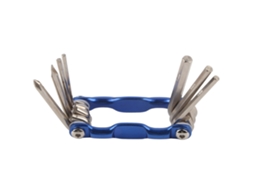 Conjunto de ferramentas multifuncionais 7 em 1 para reparo de bicicletas, portátil, azul | S/MARCA