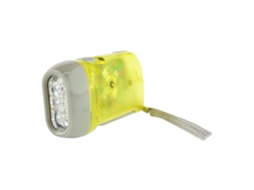 Lanterna Led Operada Manualmente Amarela*