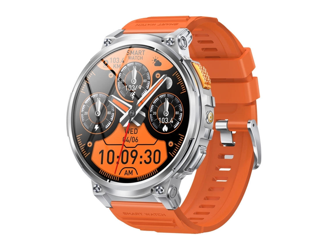 (laranja) Smartwatch Bluetooth De 1,85 Polegadas Com Função De Chamada, Suporta Monitoramento De Frequência Cardíaca/oxigenação Sanguínea.