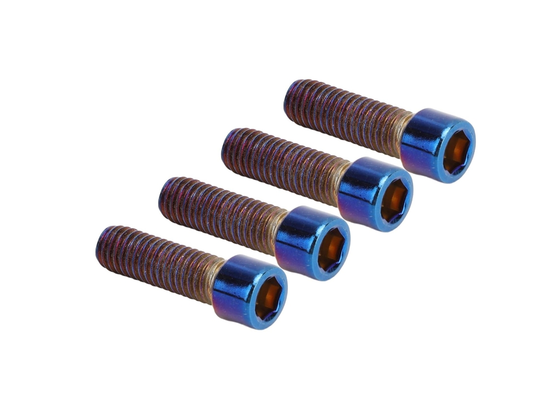 Conjunto De 4 Parafusos Montagem Guidão Motocicleta Ymiko M8 X 32mm, Aço Inoxidável De Alta Resistência, Acabamento