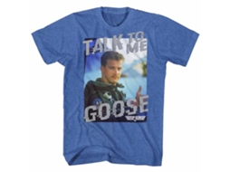 Rockinstone Top Gun Movie Talk To Me Heather Royal Adult T-shirt Size:s