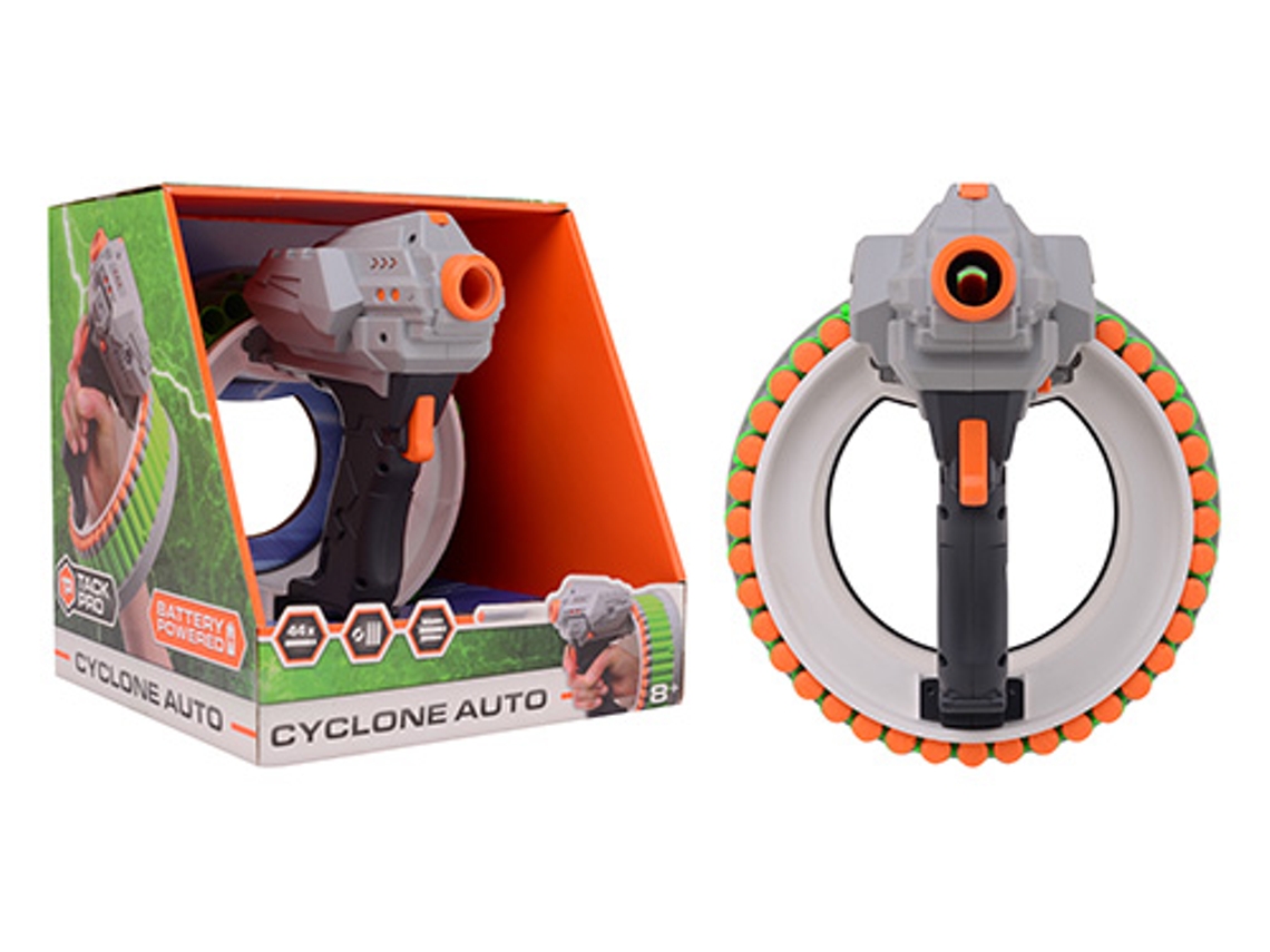 Pistola De Brinquedo Johntoy Tack Pro Cyclone Com 44 Dardos Lançador
