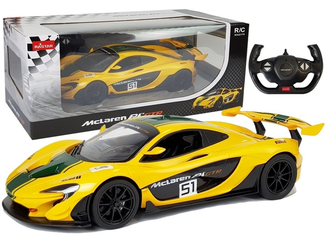 Carro R/c Mclaren P1 Gtr Rastar 114 Amarelo