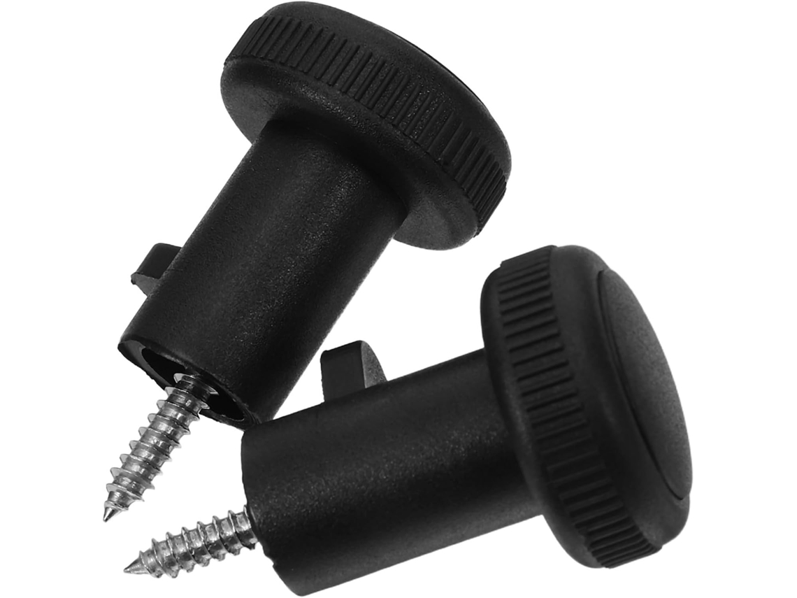 Tehaux 2 Peças Puxador De Porta Vidro Deslizante Plástico Mini Preto Com Parafuso Para Fácil Instalação