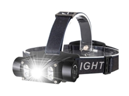 Farol BISBISOUS B50 Usb Recarregável Led Luz Compatível com Vários Tipos de Bateria À Prova D'Água Preto VIGA EUROPE