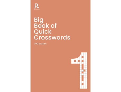 Livro big book of quick crosswords book 1 de richardson puzzles and games (inglês)