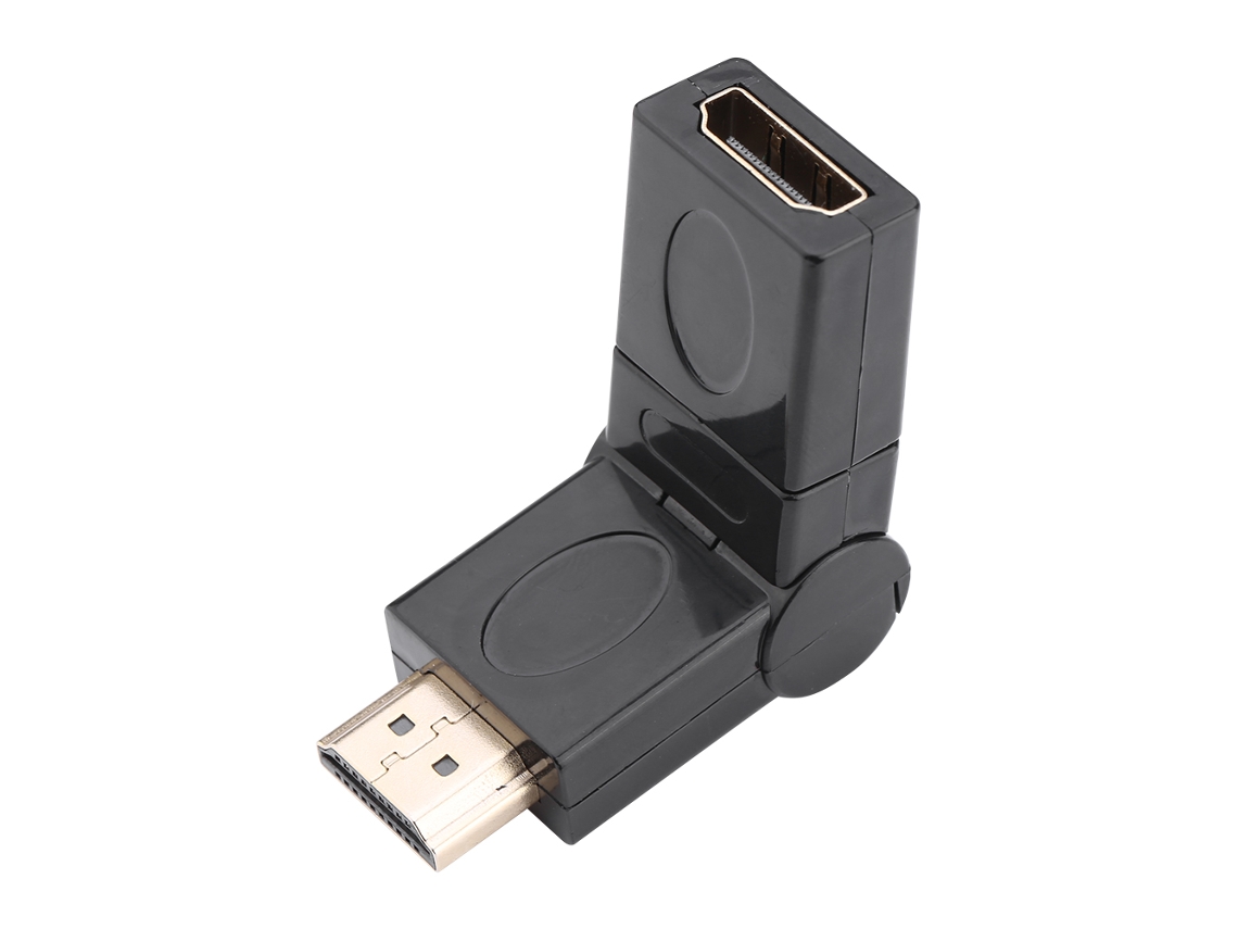 Aetheria adaptador Hdmi Macho para Fêmea com Rotação 360 Graus Ajustável Conversor Swivel