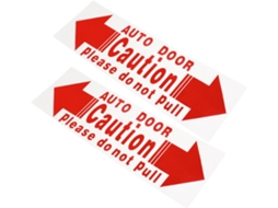 Adesivos De Segurança Em Pvc Vermelho, 2 Unidades, Adesivos, Lembrete