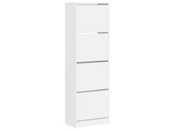 Sapateira com 4 gavetas articuladas brancas MAISON EXCLUSIVE (60x34x187,5 cm)