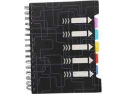 Espiral Pequeno Com Linhas E Divisórias, Ideal Para Escola, Reuniões E Trabalho. Gokoco
