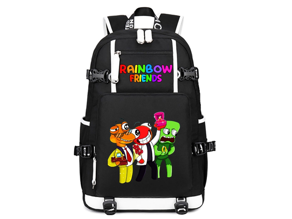 KOHREE Conjunto de Três Peças de Mochila de Estudante Rainbow Friends