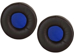 Almofadas de substituição de couro proteico para fones de ouvido sem fio Bluetooth Jabra Move Slowmoose (preto/azul)