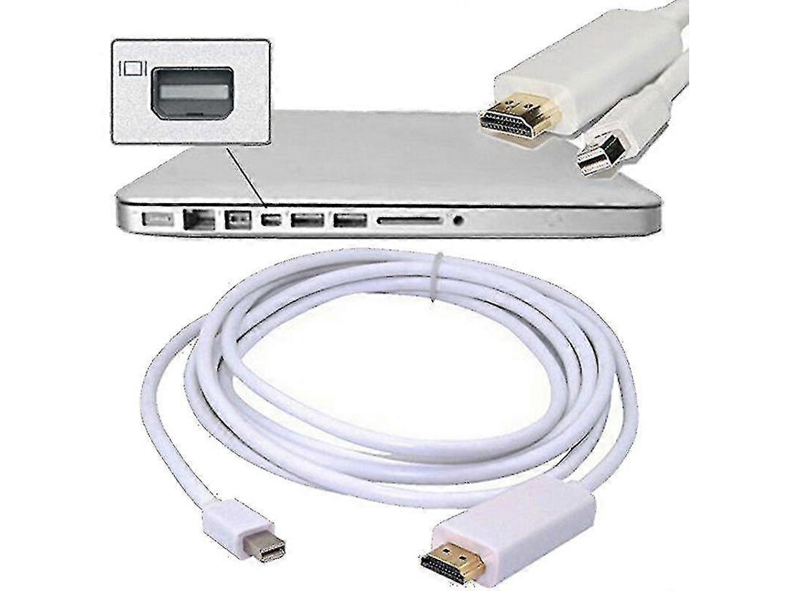 Cabo Adaptador Thunderbolt Mini Displayport Dp Para Hdmi Útil Para Mac Macbook Slowmoose